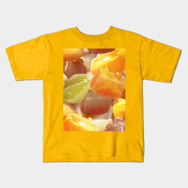 Sweet Potato and Taro Ball Dessert Kids T-Shirt by zkozkohi